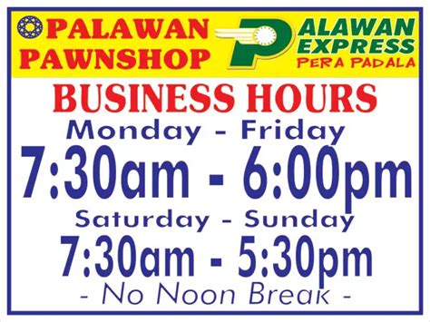 palawan express open hours